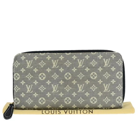 LOUIS VUITTON LV Zippy Wallet Monogram Ideal Canvas Leather Gray - Picture 9 of 16